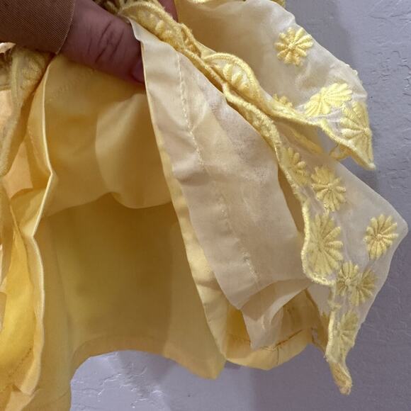 Janie and Jack Yellow Daisy Tiered Tank Dress - Picture 5 of 10